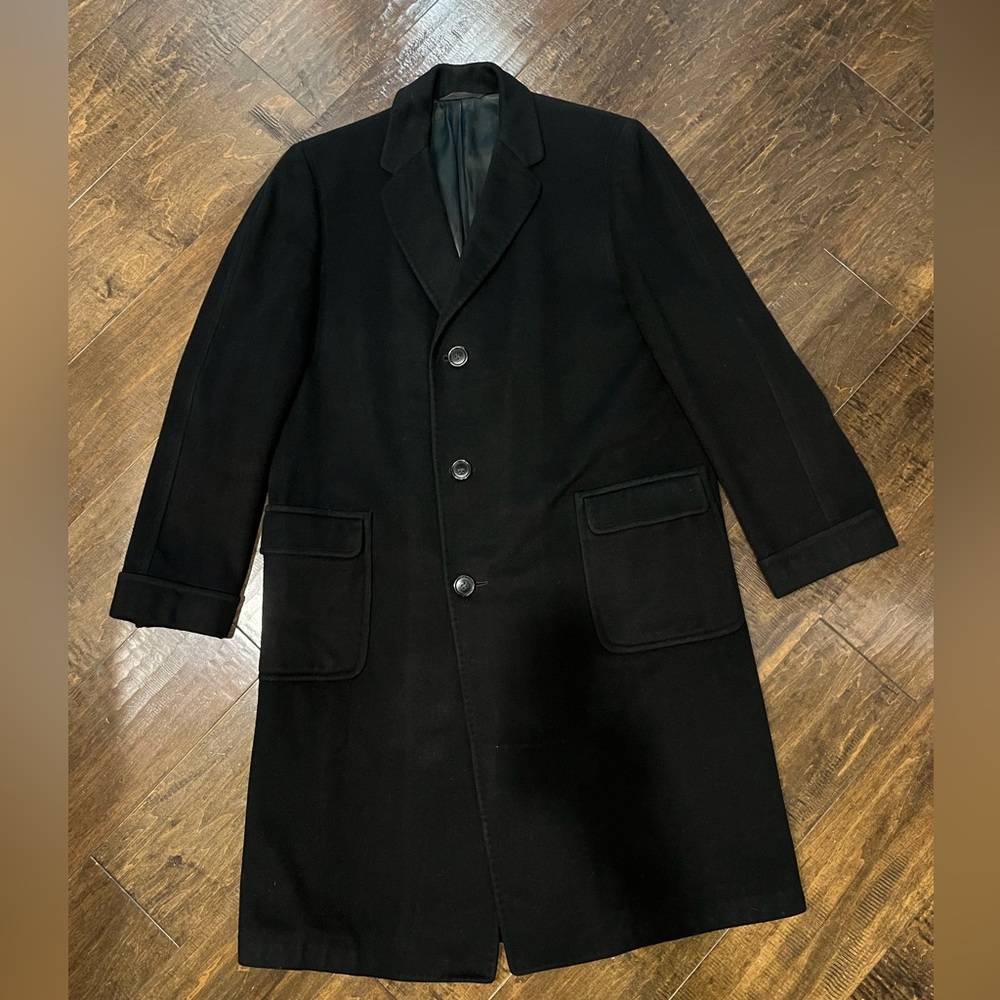 men’s thick wool 100% Cashmere luxury overcoat